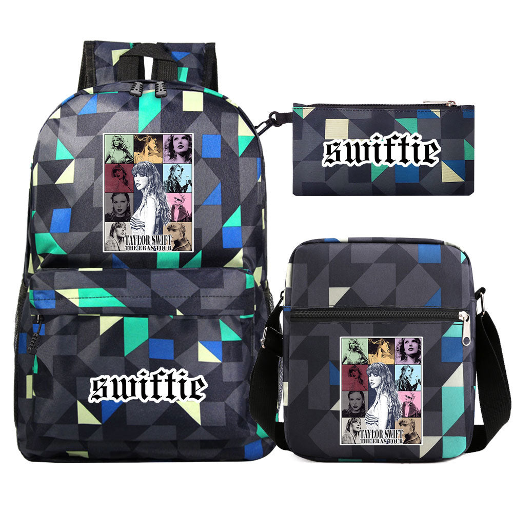 Taylor Swift Printed Schoolbag Backpack Shoulder Bag Pencil Bag 3pcs set for Kids Students