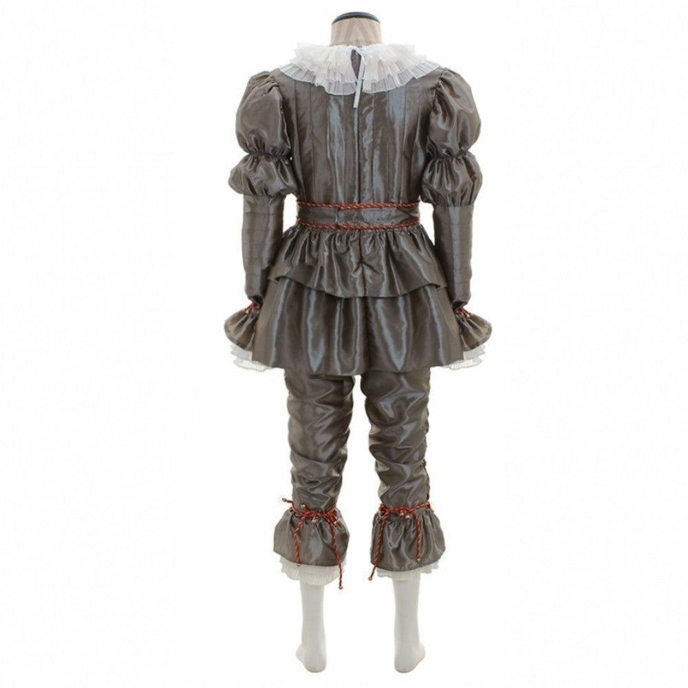 Stephen King It Pennywise Halloween Cosplay Costume Killer Clown Scary Uniform for Kids Adults