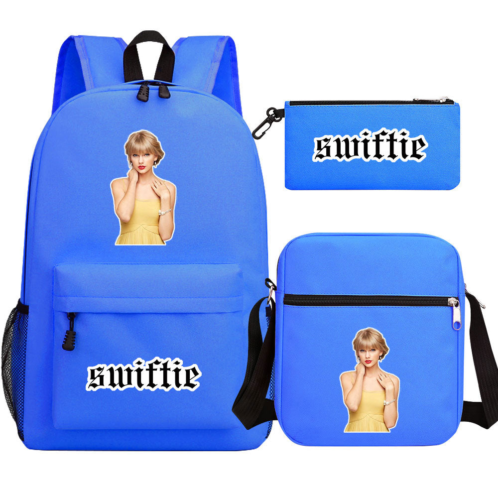 Taylor Swift Printed Schoolbag Backpack Shoulder Bag Pencil Bag 3pcs set for Kids Students