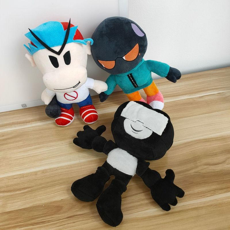 Friday Night Funkin Skid Pump Plush Toy Doll Birthday Christmas Gift for Kids Friends