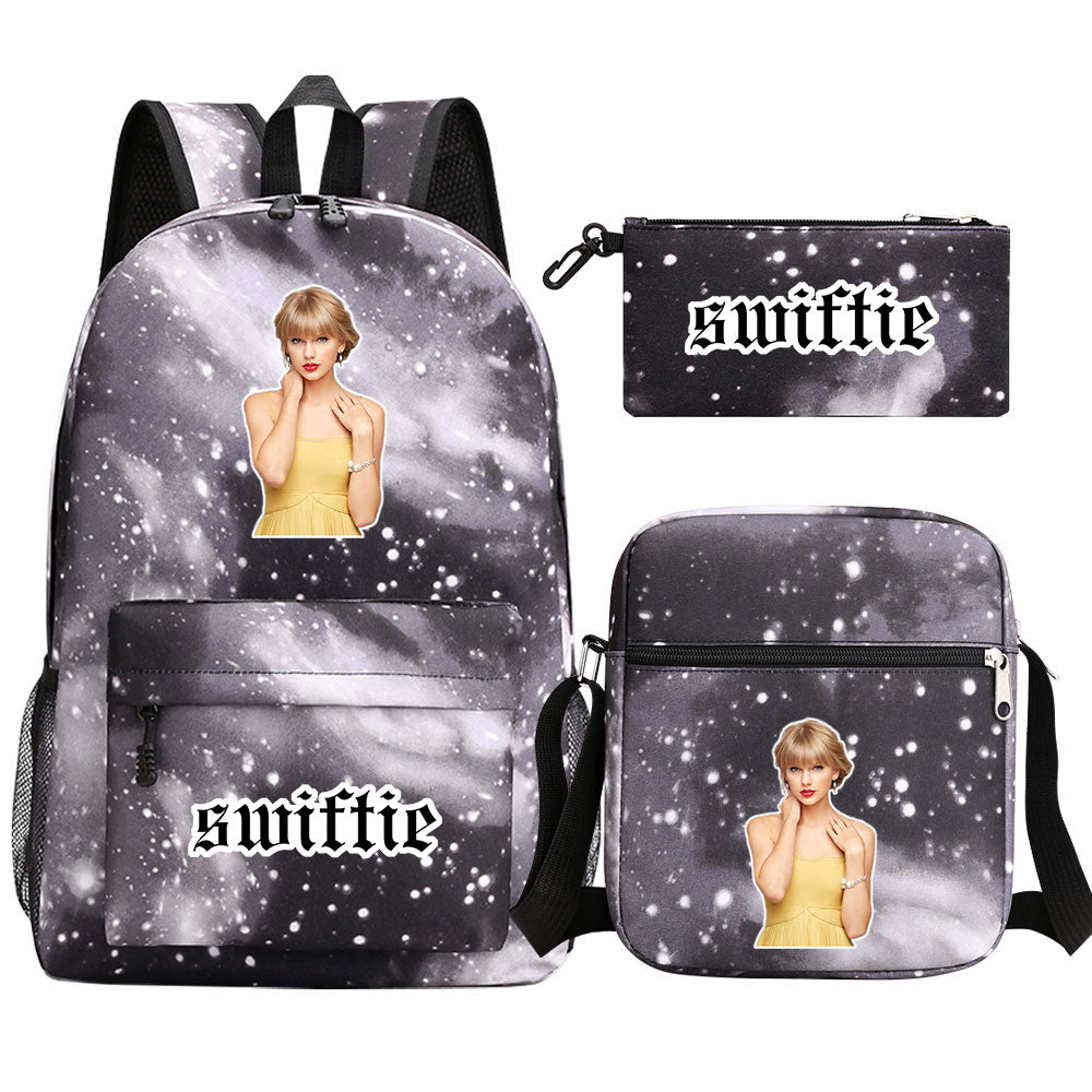 Taylor Swift Printed Schoolbag Backpack Shoulder Bag Pencil Bag 3pcs set for Kids Students