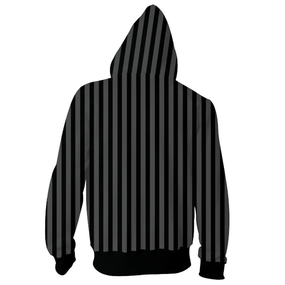 Wednesday Addams Men Women Casual Zipper Sweater Sweatshirt Jacket Coat