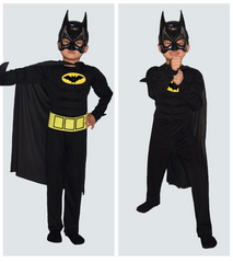 The Batman Dark Knight Cosplay Costume Kids Bodysuit  Halloween Fancy Jumpsuits