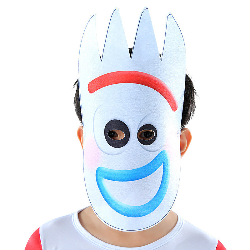 Toy Story Forky Cosplay Costume with Mask Kids Adults Bodysuit Halloween Fancy Jumpsuits