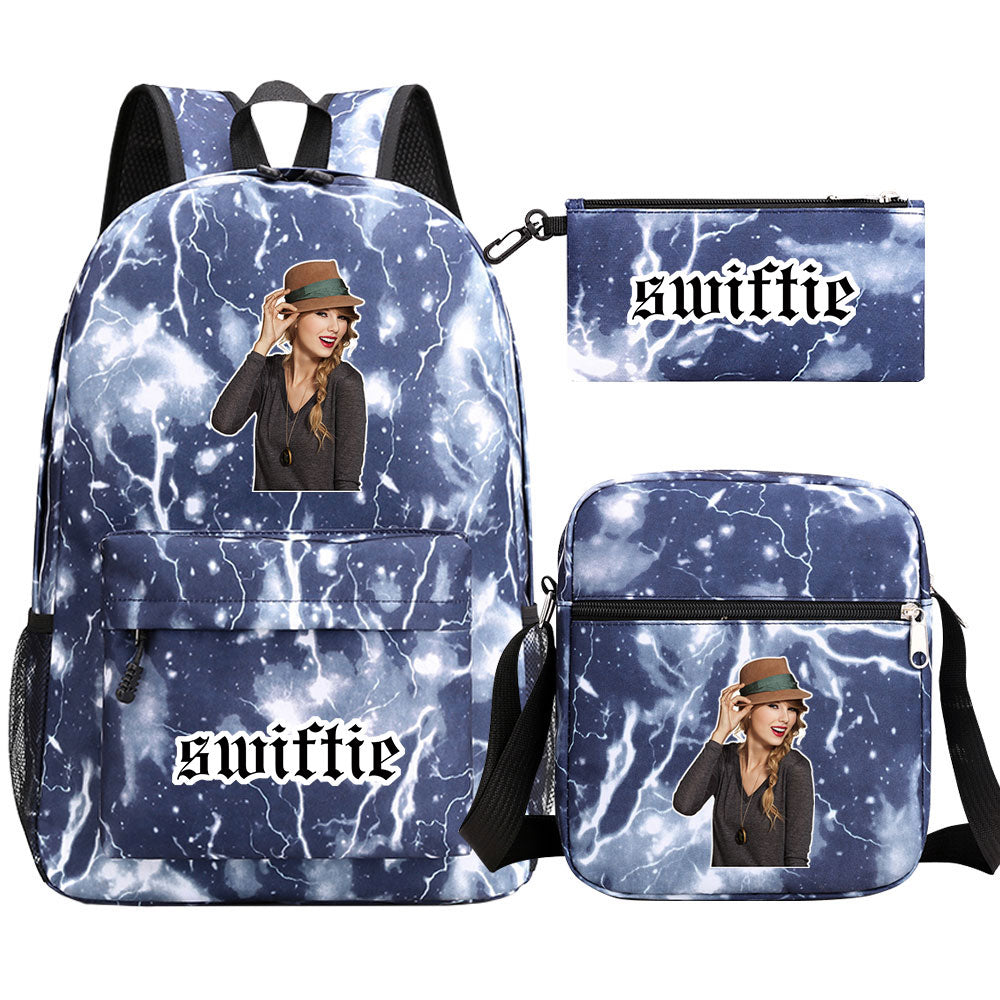 Taylor Swift Printed Schoolbag Backpack Shoulder Bag Pencil Bag 3pcs set for Kids Students