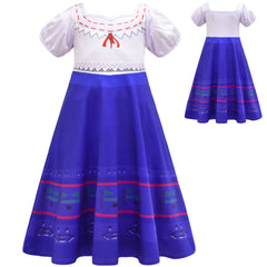 Encanto Louisa Cosplay Dress for Baby Girls Halloween Fancy Skirt