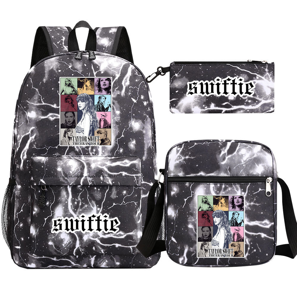 Taylor Swift Printed Schoolbag Backpack Shoulder Bag Pencil Bag 3pcs set for Kids Students