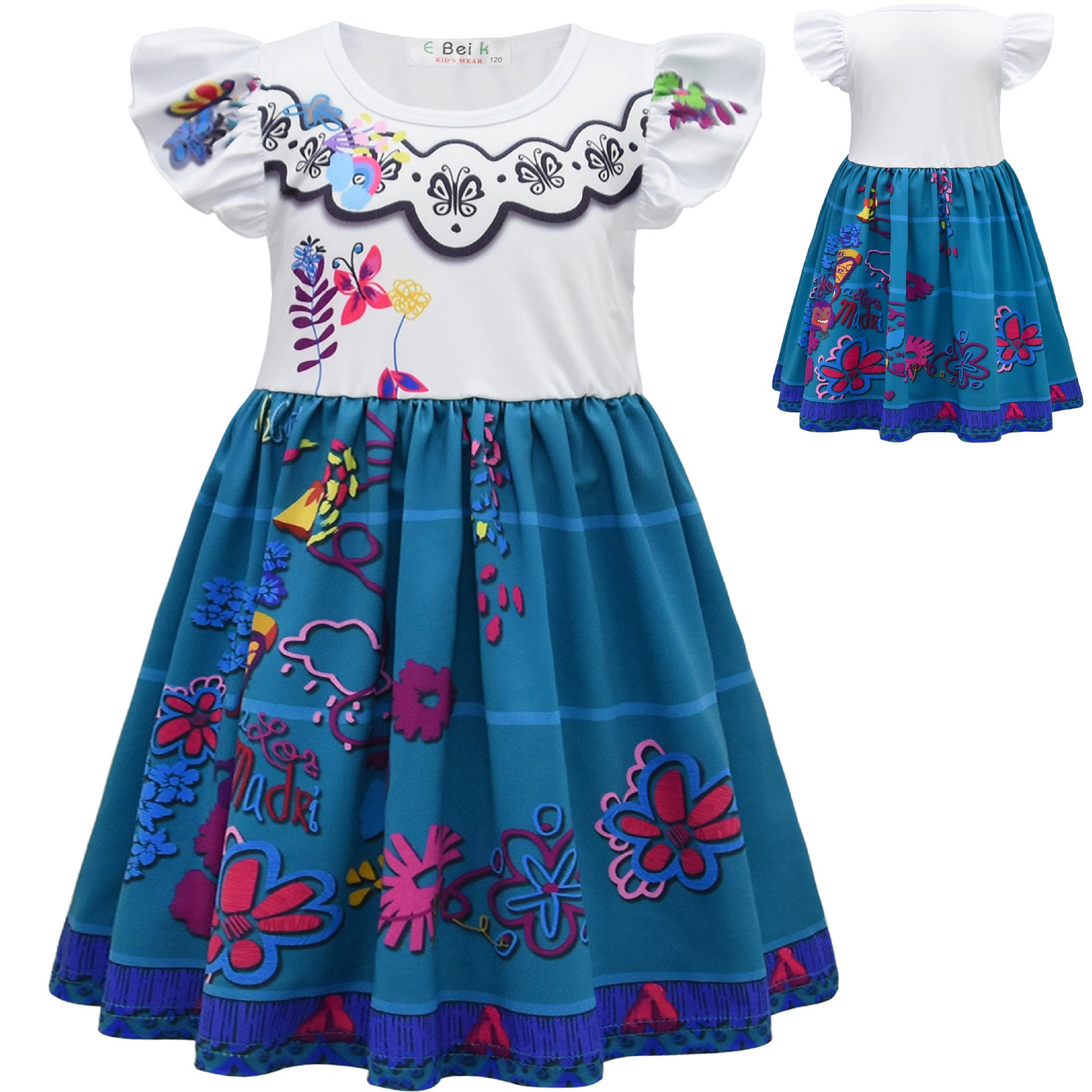 Encanto Cosplay Dress for Baby Girls Halloween Fancy Skirt