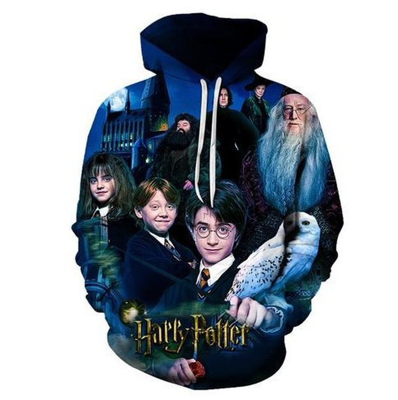 Harry Potter Hogwarts New Fashion Casual Hoodie Sweater Unisex Sweatshirt Coat