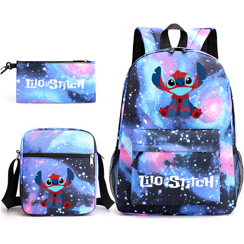 Lilo Stitch Schoolbag Backpack Shoulder Bag Pencil Case set for Kids Students