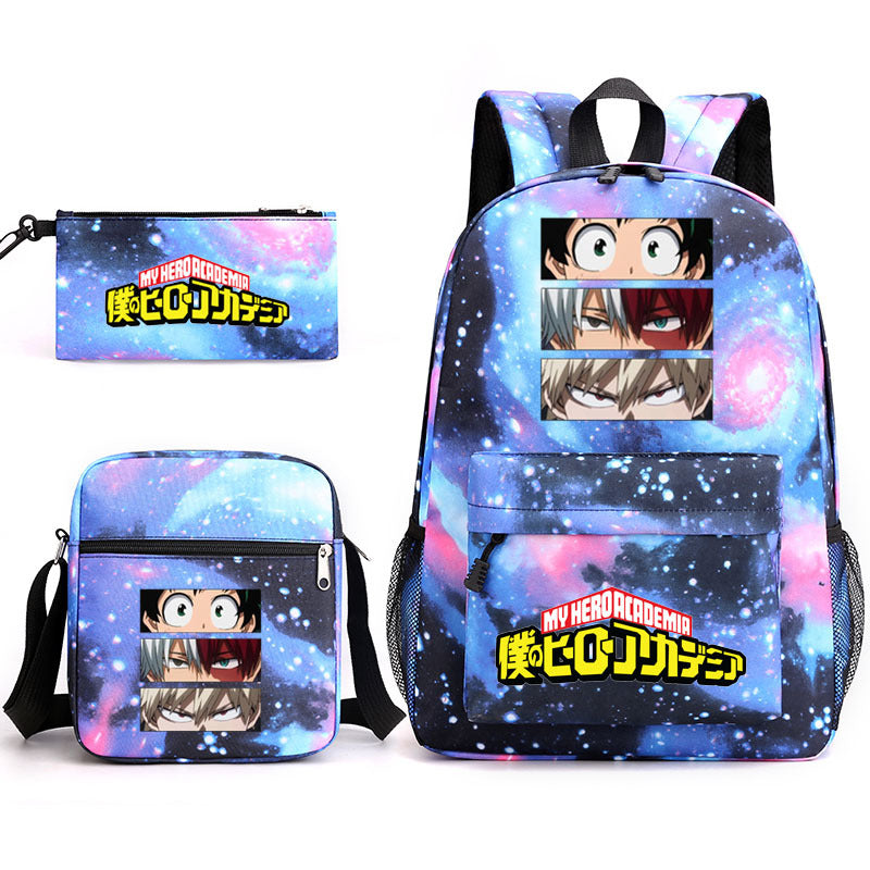 My Hero Academia Schoolbag Backpack Shoulder Bag Pencil Case set for Kids Students