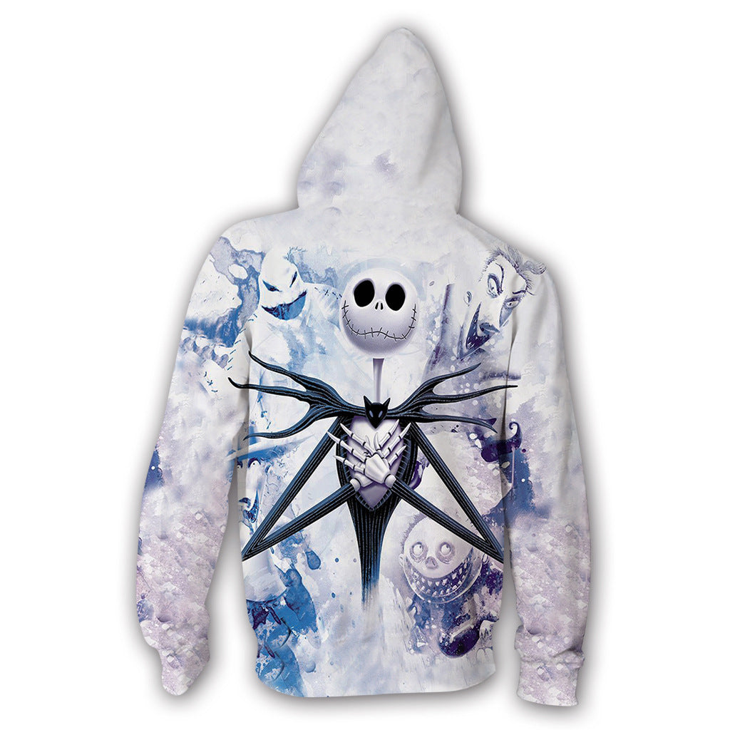 The Nightmare Before Christmas Men Women Casual Zipper Sweater Sweatshirt Jacket Coat