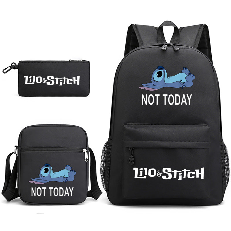 Lilo Stitch Schoolbag Backpack Shoulder Bag Pencil Case set for Kids Students