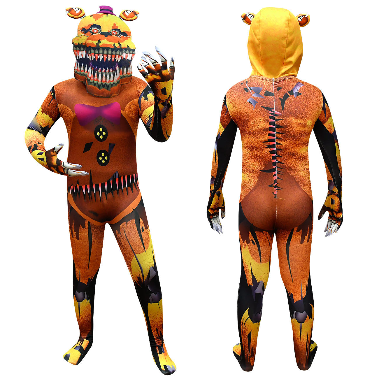 Five Nights at Freddys Cosplay Costume with Mask Boys Girls Bodysuit Halloween Fancy Jumpsuits