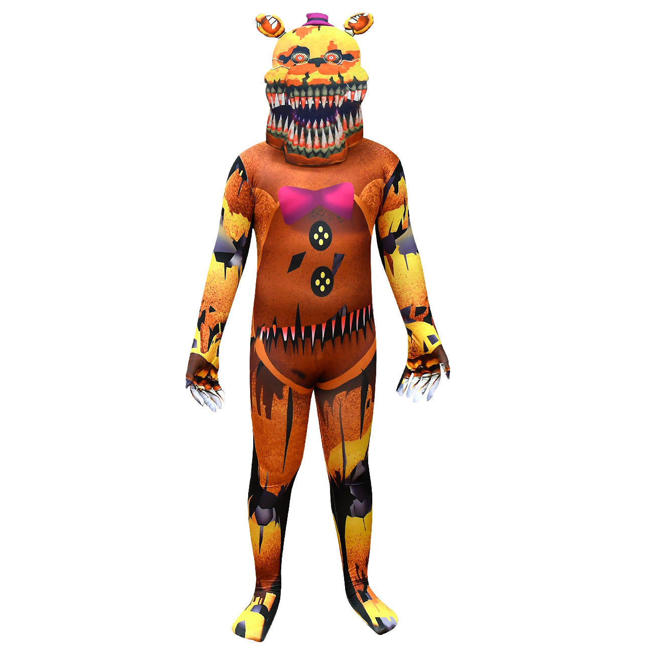 Five Nights at Freddys Cosplay Costume with Mask Boys Girls Bodysuit Halloween Fancy Jumpsuits