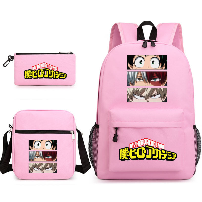 My Hero Academia Schoolbag Backpack Shoulder Bag Pencil Case set for Kids Students