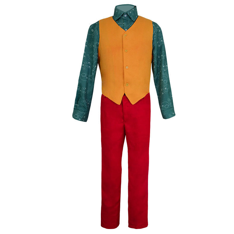 Joker Clown Joaquin Phoenix Halloween Cosplay Costume for Kids Adults