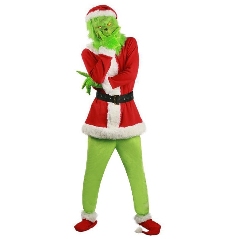 The Grinch Cosplay Costume Full Set for Halloween