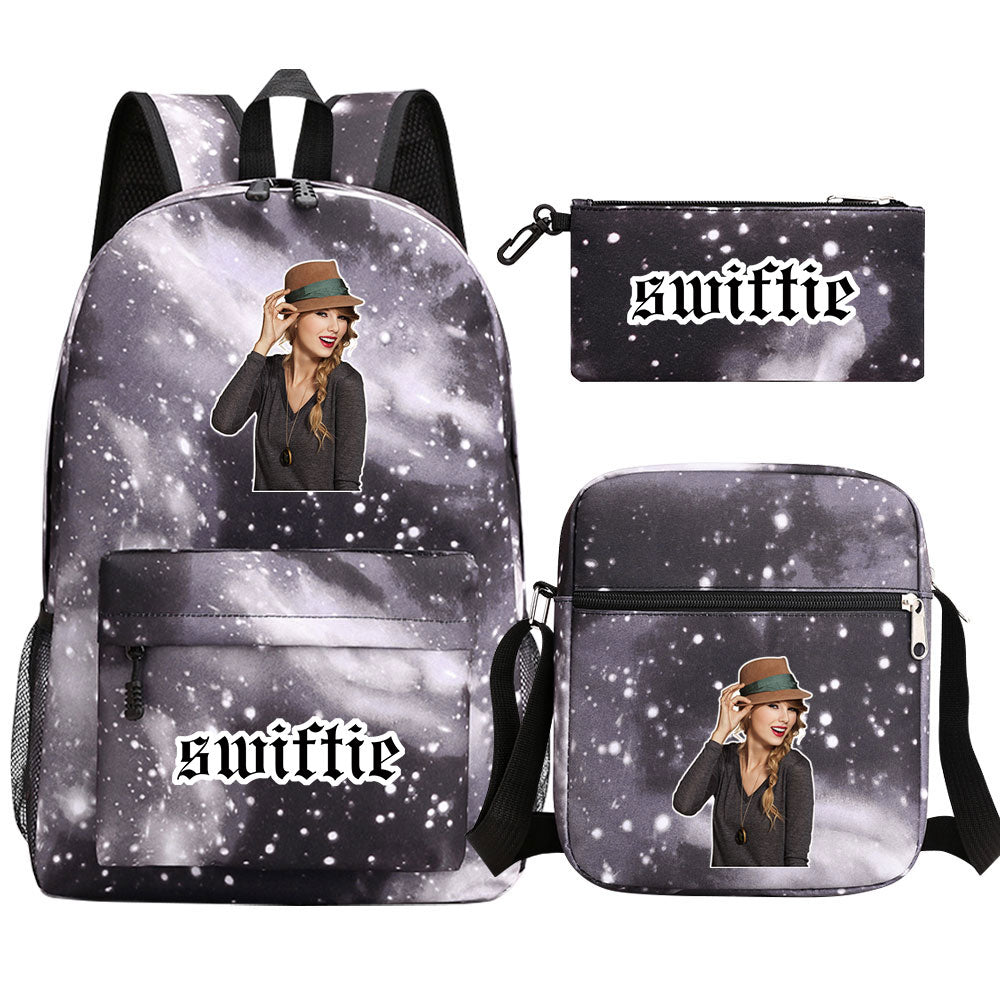 Taylor Swift Printed Schoolbag Backpack Shoulder Bag Pencil Bag 3pcs set for Kids Students