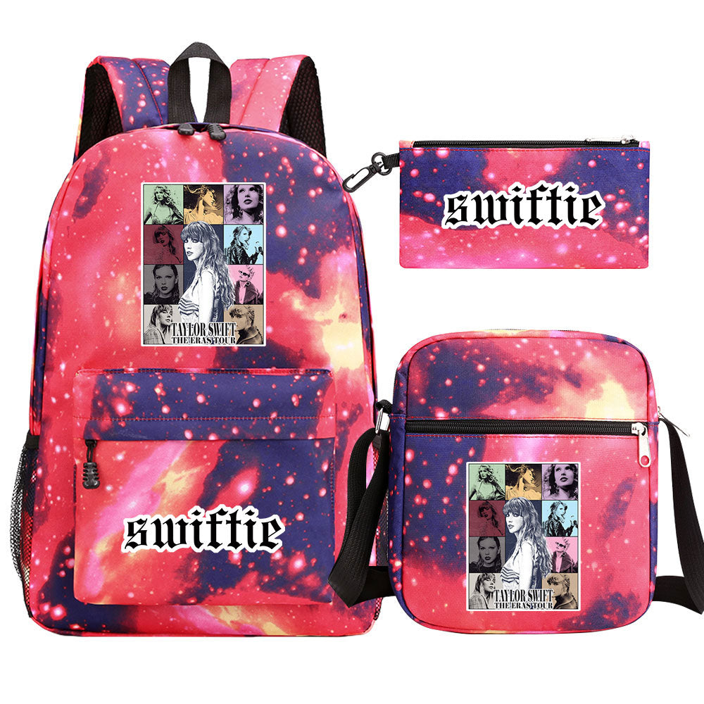 Taylor Swift Printed Schoolbag Backpack Shoulder Bag Pencil Bag 3pcs set for Kids Students