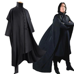 Hogwarts School Professor Severus Snape Cloak Uniform Harry Potter Halloween Cosplay Costume