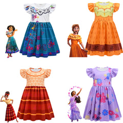 Encanto Cosplay Dress for Baby Girls Halloween Fancy Skirt