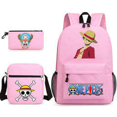 One Piece  Schoolbag Backpack Shoulder Bag Pencil Case set for Kids Students