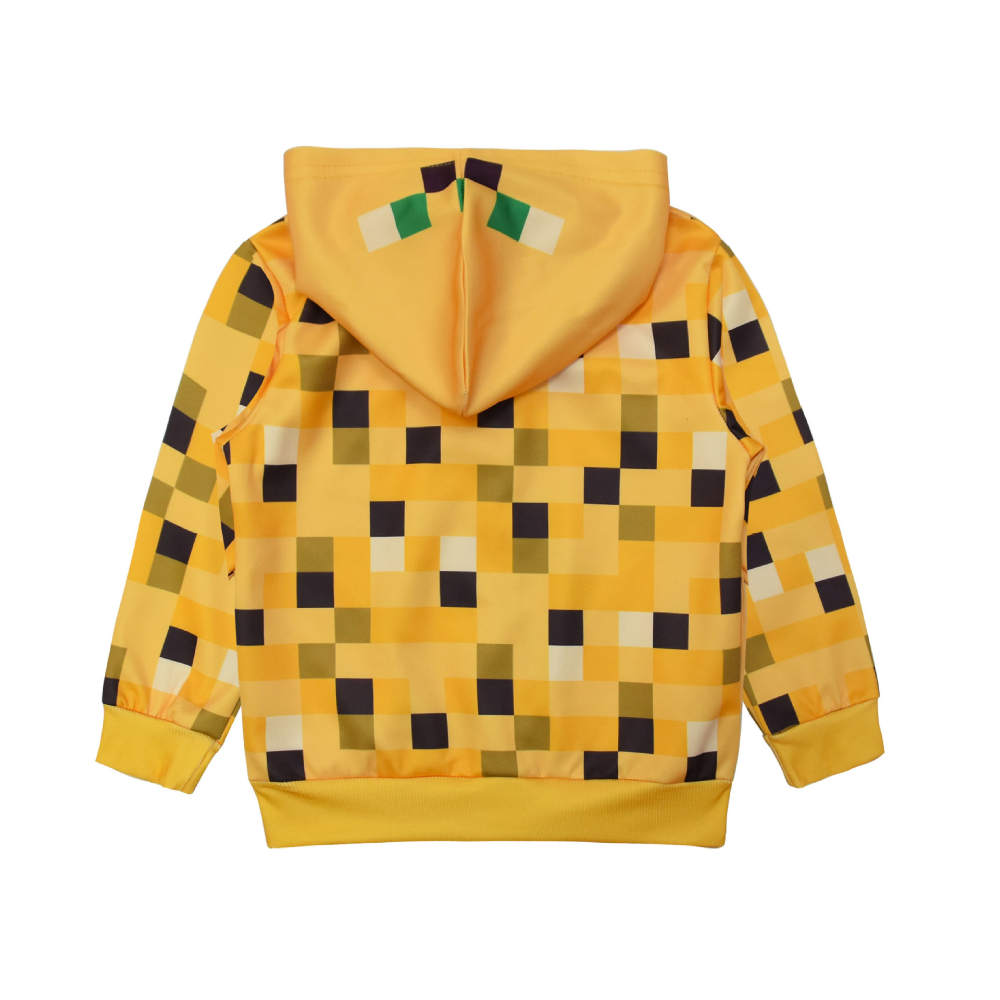 Minecraft Zipper Hooded Jacket Spring Autumn Coat for Kids Boy Girls