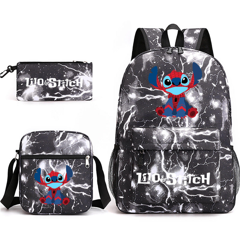 Lilo Stitch Schoolbag Backpack Shoulder Bag Pencil Case set for Kids Students