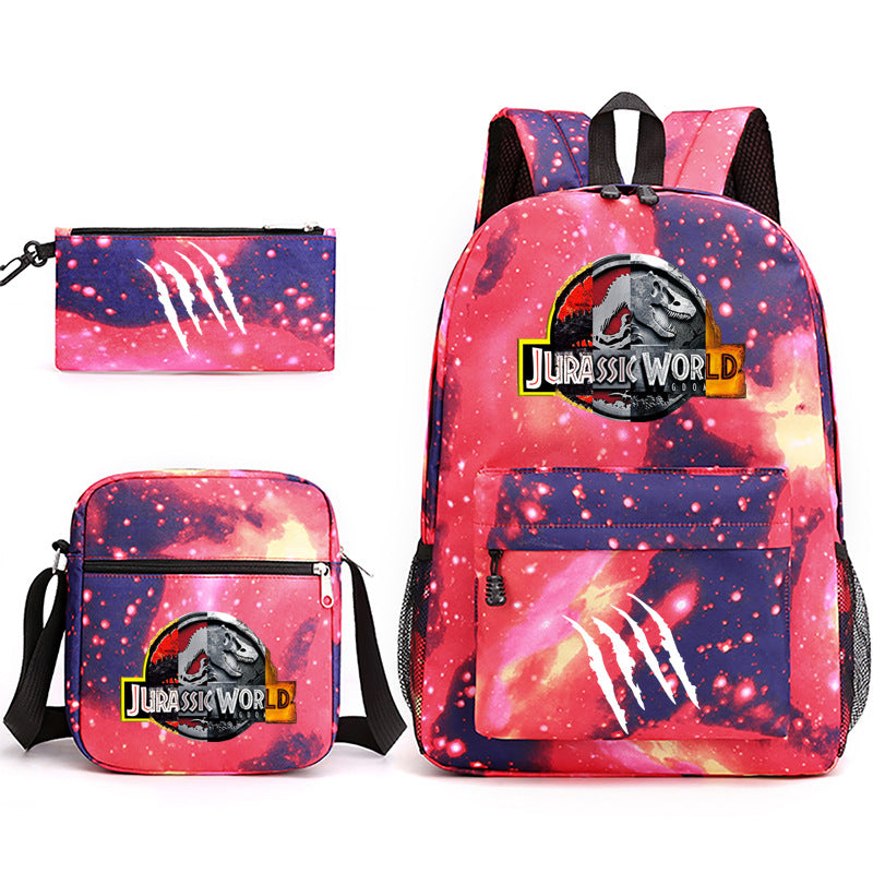 Jurassic World Schoolbag Backpack Shoulder Bag Pencil Case set for Kids Students