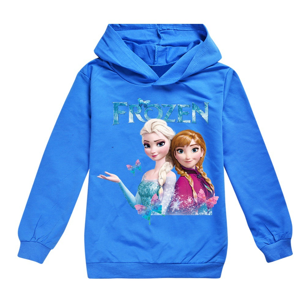 Frozen Princess Elsa  Casual Sweatshirt  Spring Autumn Hoodie for Kids