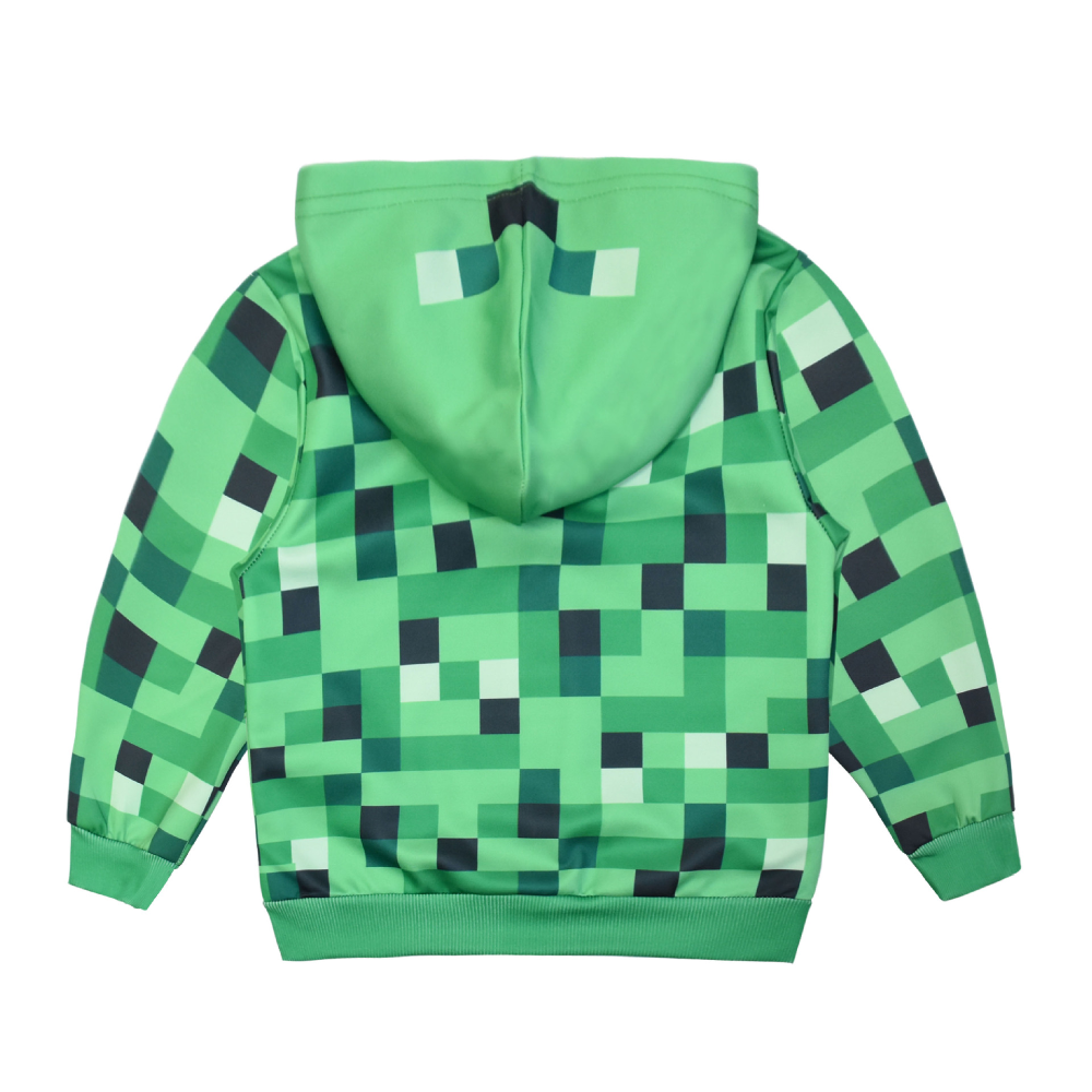 Minecraft Zipper Hooded Jacket Spring Autumn Coat for Kids Boy Girls