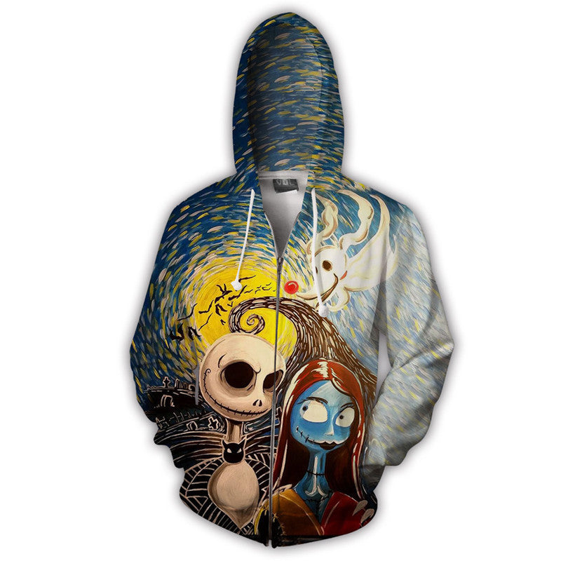 The Nightmare Before Christmas Men Women Casual Zipper Sweater Sweatshirt Jacket Coat