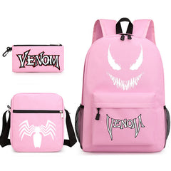 Venom Schoolbag Backpack Shoulder Bag Pencil Case set for Kids Students
