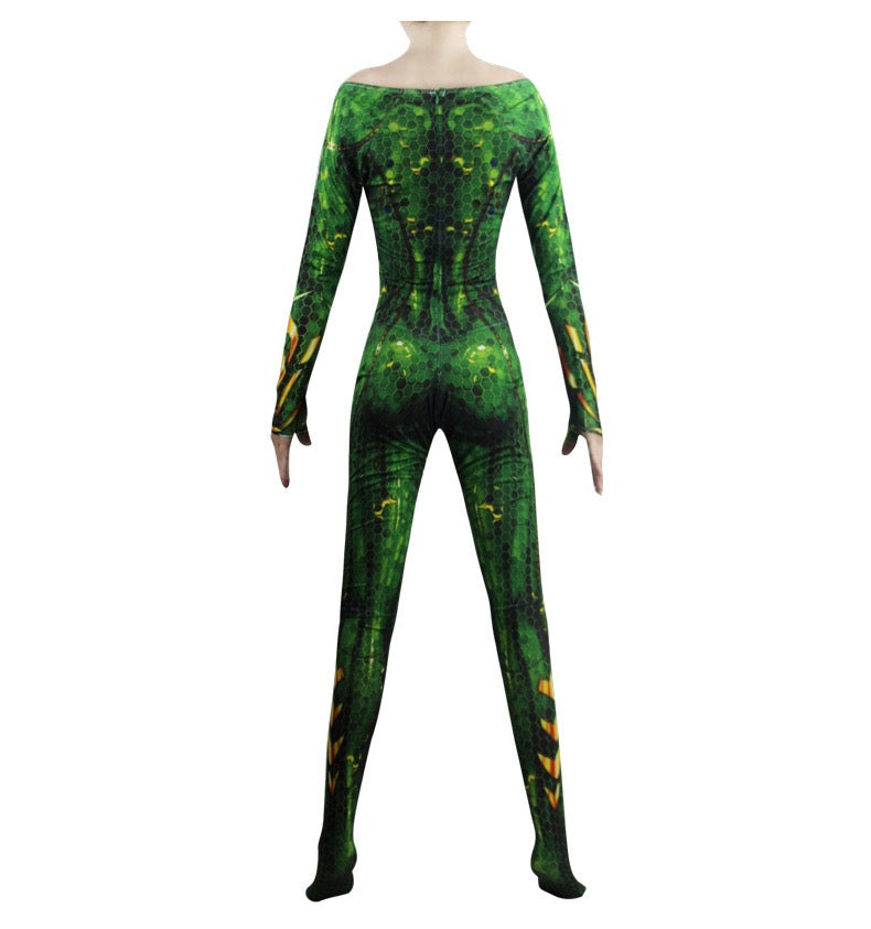 Aquaman  Mera Cosplay Costume Kids Adults Bodysuit Halloween Fancy Jumpsuits