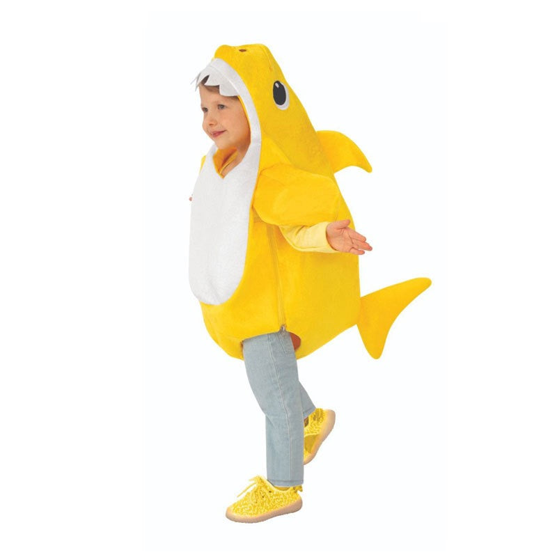 Baby Shark Cosplay Costume for Boys Girls  Halloween Fancy Jumpsuits