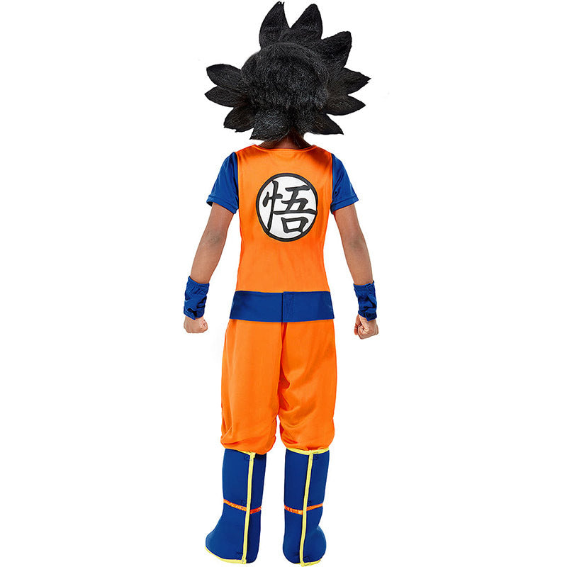 Dragon Ball Son Goku Cosplay Costume with Mask Boys Girls Bodysuit Halloween Fancy Jumpsuits