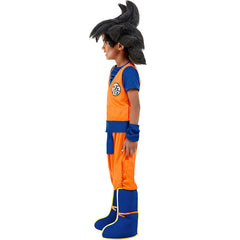 Dragon Ball Son Goku Cosplay Costume with Mask Boys Girls Bodysuit Halloween Fancy Jumpsuits