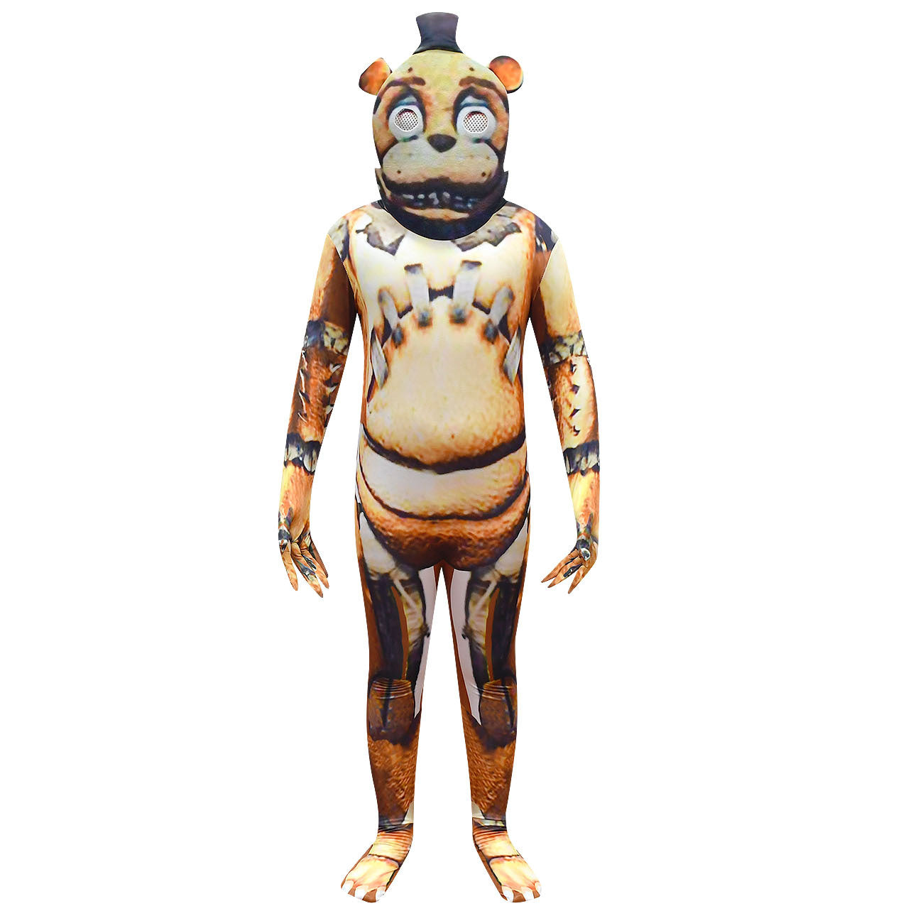 Five Nights at Freddys Cosplay Costume with Mask Boys Girls Bodysuit Halloween Fancy Jumpsuits