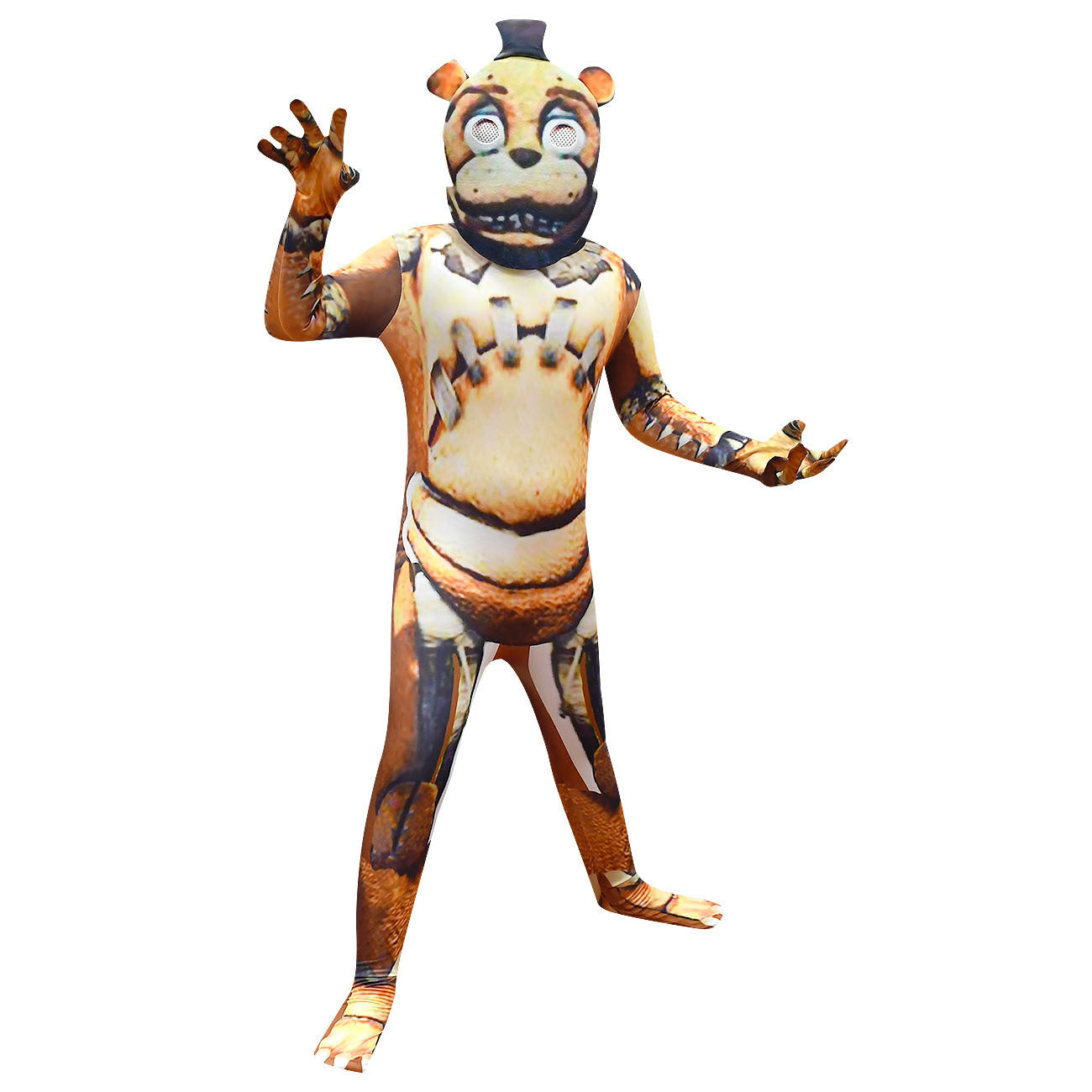 Five Nights at Freddys Cosplay Costume with Mask Boys Girls Bodysuit Halloween Fancy Jumpsuits