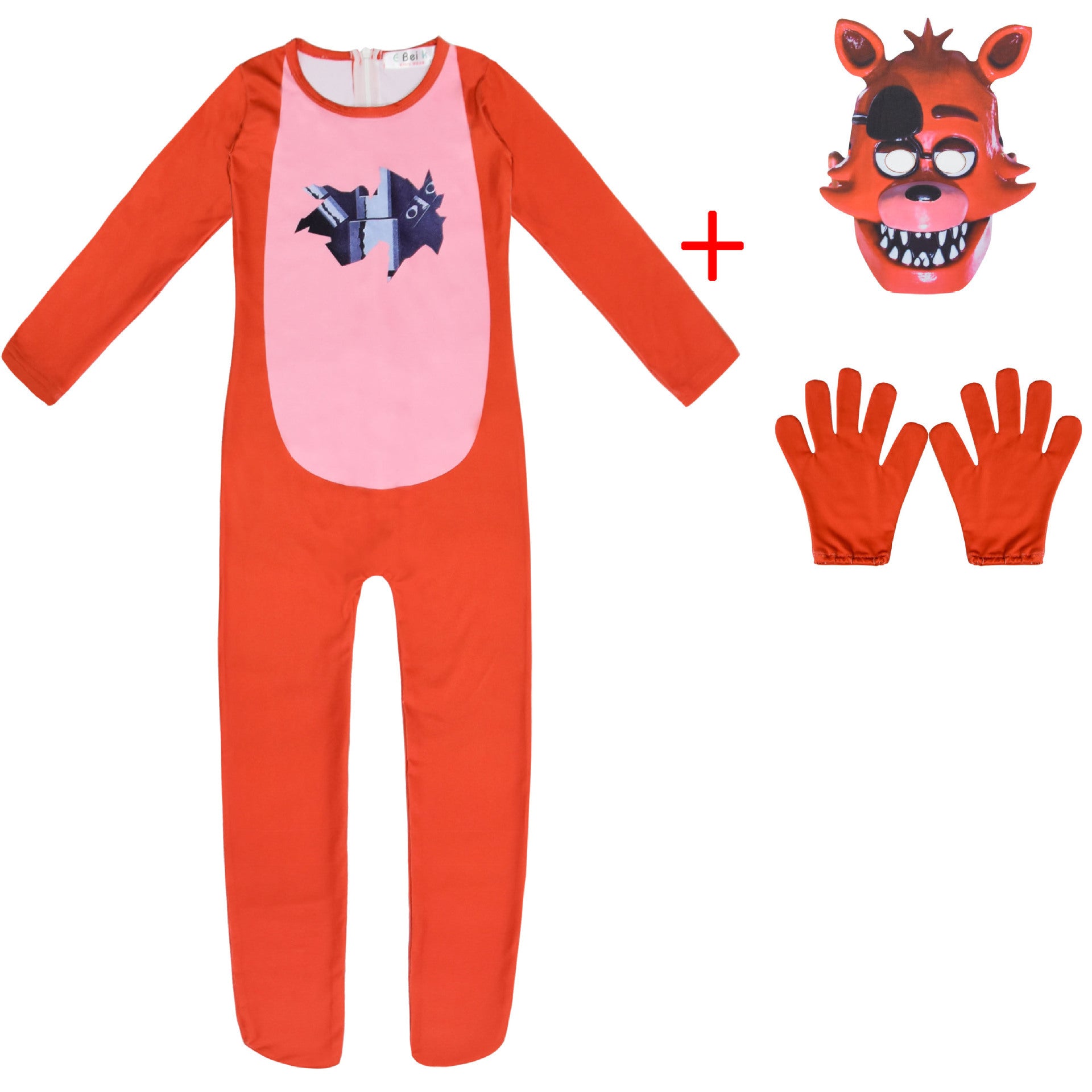 Five Nights at Freddys FNF Game Cosplay Costume with Mask Boys Girls Bodysuit Halloween Fancy Jumpsuits