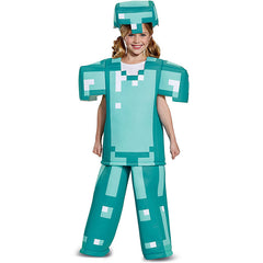 Game Minecraft Cosplay Costume with Mask Boys Girls Bodysuit Halloween Fancy Jumpsuits
