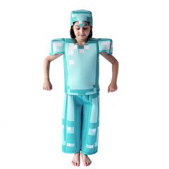 Game Minecraft Cosplay Costume with Mask Boys Girls Bodysuit Halloween Fancy Jumpsuits