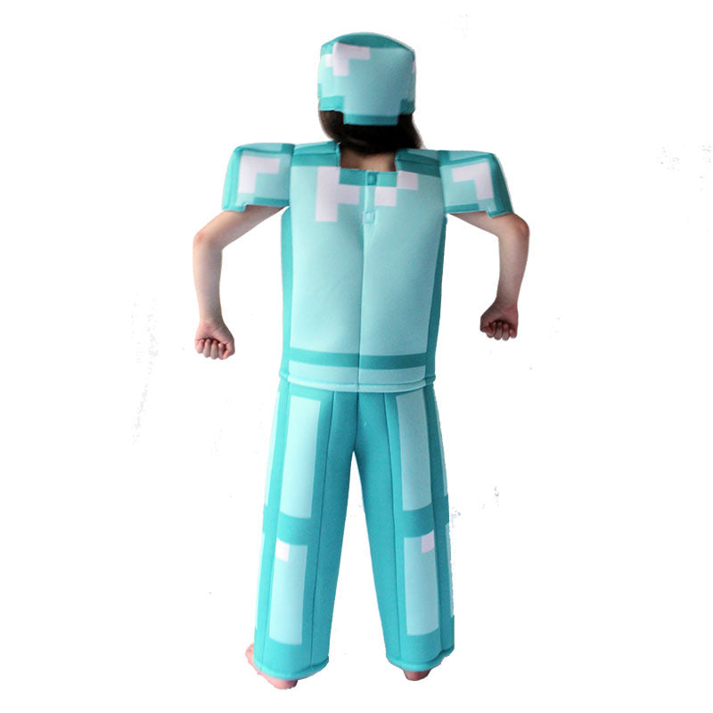 Game Minecraft Cosplay Costume with Mask Boys Girls Bodysuit Halloween Fancy Jumpsuits