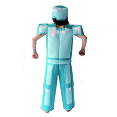 Game Minecraft Cosplay Costume with Mask Boys Girls Bodysuit Halloween Fancy Jumpsuits