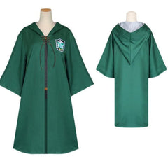 Howgwarts Luxurious Cosplay Robe Quidditch Cloak Cape Hogwarts School Uniform for Kids Adults Halloween Costume