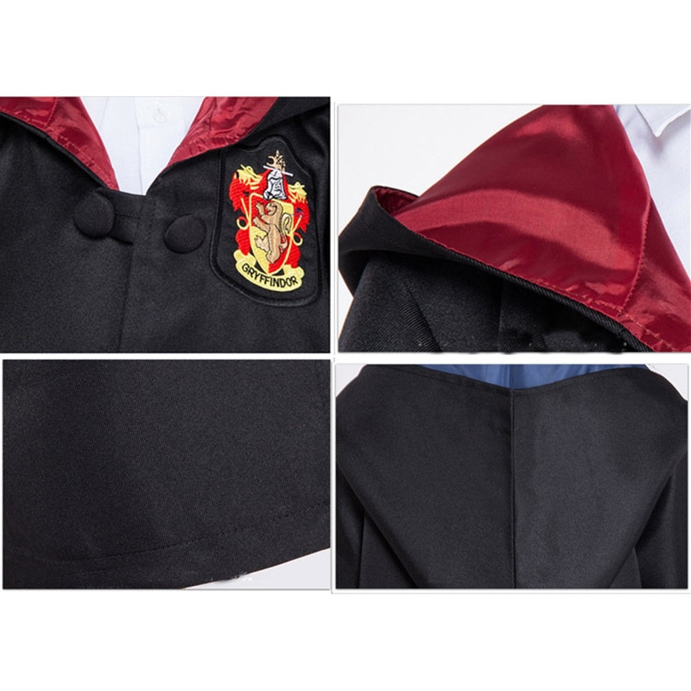 Harry Potter Cosplay Robe Skirt Suits Hogwarts School Uniform for Women Girls Halloween Costume