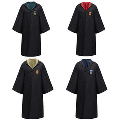 Harry Potter Cosplay Robe Cloak Cape Hogwarts School Uniform for Kids Adults Halloween Costume