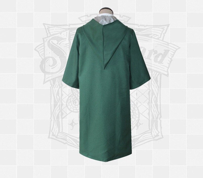 Howgwarts Luxurious Cosplay Robe Quidditch Cloak Cape Hogwarts School Uniform for Kids Adults Halloween Costume