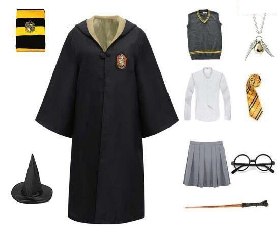 Harry Potter Slytherin Ravenclaw Cosplay Suits 10pcs Set Hogwarts School Uniform for Women Girls Halloween Costume